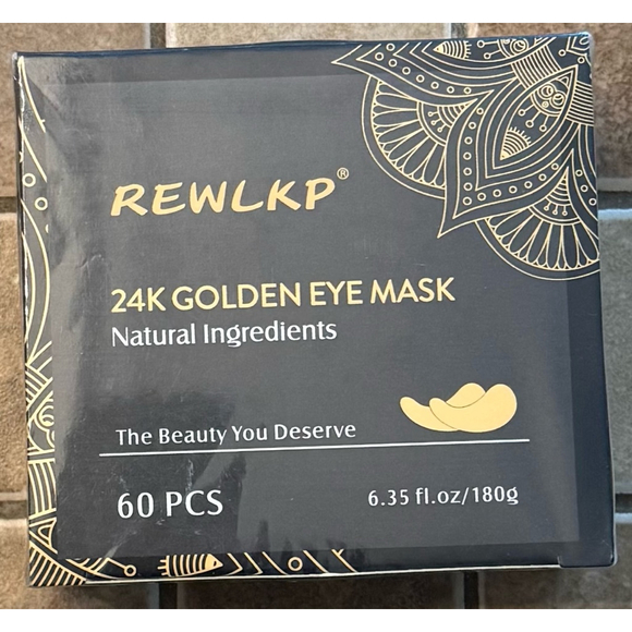 REWLKP Eye Mask 24K Golden Natural Ingredients 60 PCS - Picture 1 of 3